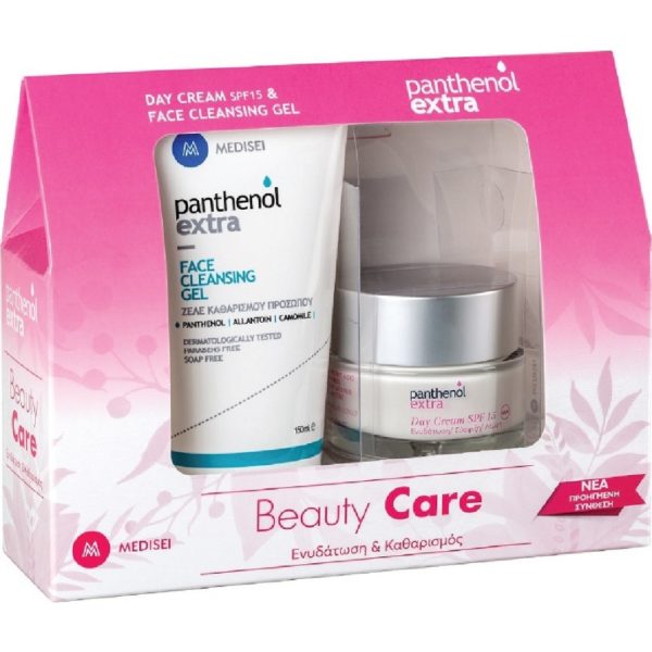 Περιποίηση Προσώπου Medisei – Panthenol Extra Promo Beauty Care Day Cream SPF15 50ml και Face Cleansing Gel Καθαρισμού Προσώπου 150m