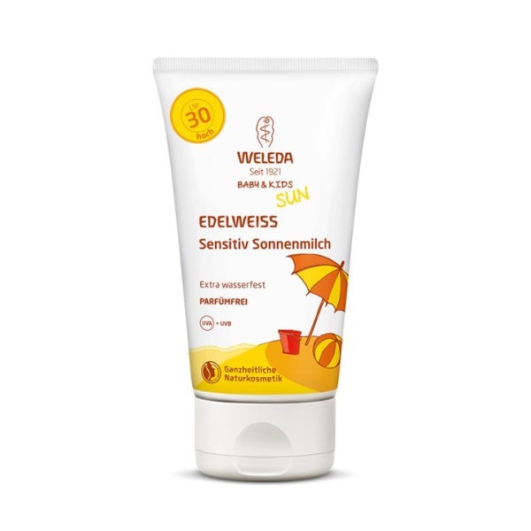 Spring Weleda – Edelweiss Baby and Kids Sun Sensitive Body Milk SPF30 150ml SunScreen