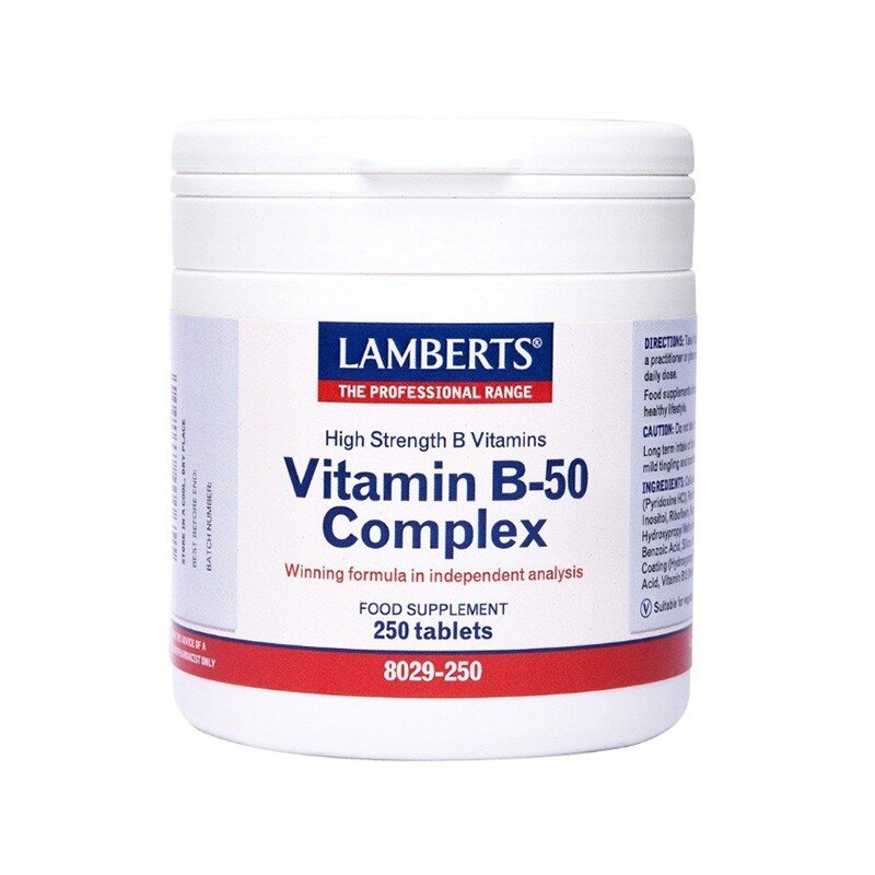 Lamberts Vitamin B50 Complex Σύμπλεγμα Βιταμίνης B 250 tabs