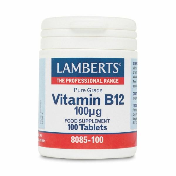 Vitamins Lamberts – Vitamin B12 100μg 100 tabs