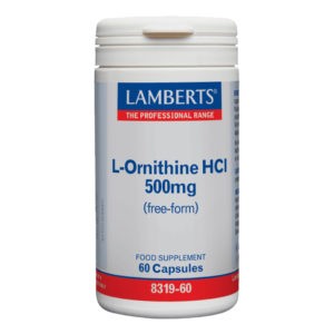 Health Immune System Lamberts – L-Ornithine 500mg 60 caps