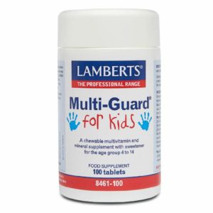 Βιταμίνες Lamberts – Multi Guard For Kids Παιδική Πολυβιταμίνη για 4-14 Ετών 100tabs Covid-19 Kids Protection