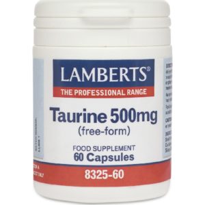 Αντιμετώπιση Lamberts – Taurine 500mg Συμπλήρωμα Διατροφής με Ταυρίνη 60caps