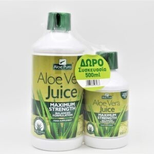 Optima – Promo Aloe Vera Juice Maximum Strength 100% Φυσικός Χυμός Αλόης 1000ml και Δώρο Aloe Vera Juice Maximum Strengt 500ml Διατροφή & Υγεία Optima – Promo Aloe Vera Juice Maximum Strength 100% Φυσικός Χυμός Αλόης 1000ml και Δώρο Aloe Vera Juice Maximum Strengt 500ml