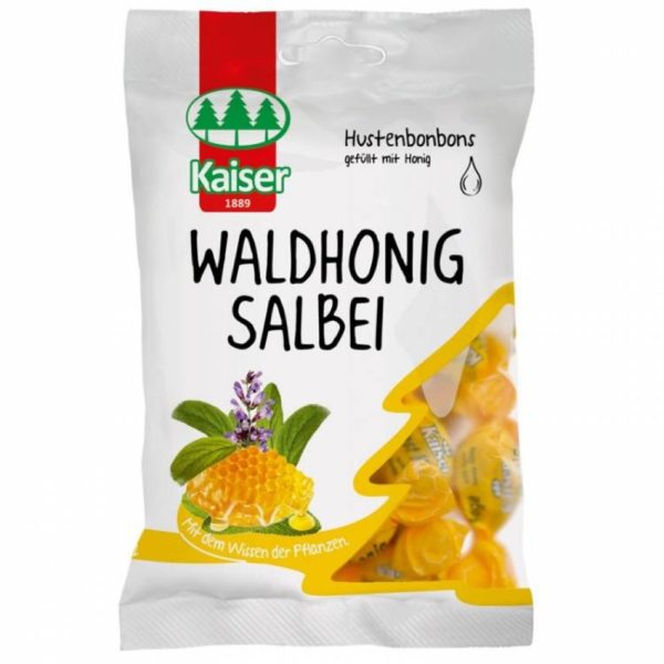 Ανακούφιση Πόνου-ph Medisei – Kaiser Waldhonig Salbei Καραμέλες για το Βήχα Φασκόμηλο & Μέλι του δάσου 90γρ