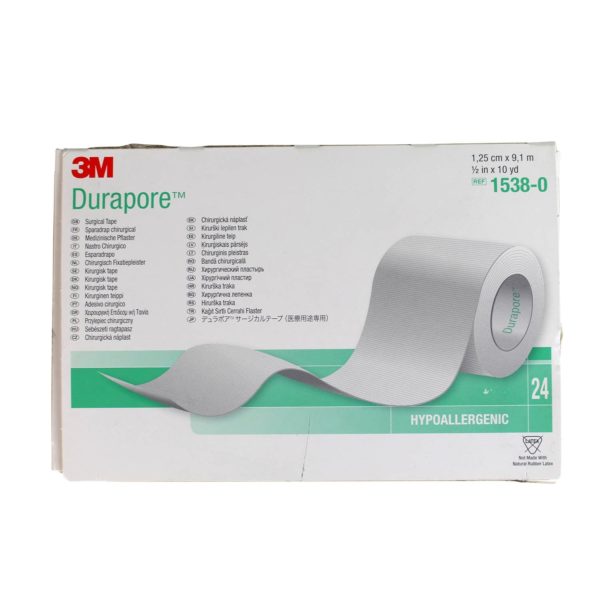 DISPOSABLES MEDICAL 3M – Durapore Silk 1.25cm x 9.1m 1pcs REF 1538-0