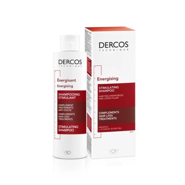 Hair Care Vichy Dercos Shampoo Energising Aminexil Anti-Hairloss 200ml