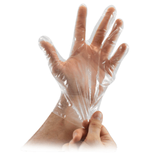 ΑΝΑΛΩΣΙΜΑ ΑΙΣΘΗΤΙΚΗΣ Softtouch – Γάντια Πολυαιθυλενίου διαφανή μιας χρήσεως Large 100τμχ