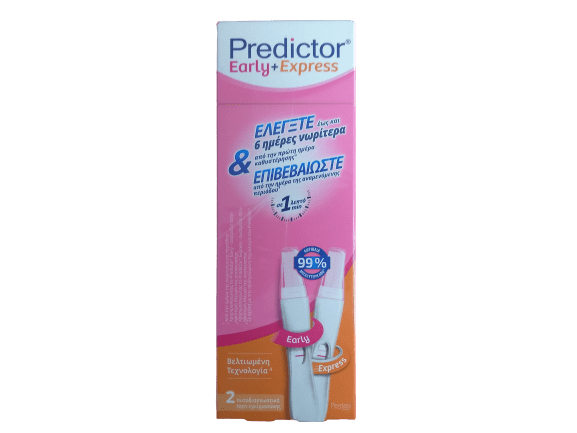 Διαγνωστικά-ph Predictor – Διπλό Τεστ Εγκυμοσύνης Έλεγχος έως και 6 Ημέρες Νωρίτερα απο την Πρώτη Μέρα Καθυστέρησης 1τμχ