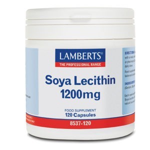 Βιταμίνες Lamberts – Σόγια Λεκιθίνη 1200mg Αποτελεί Πλούσια Πηγή Χολίνης 120 caps