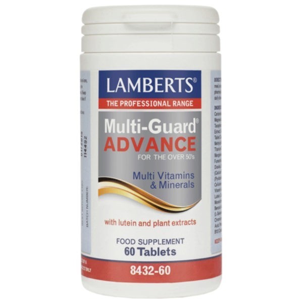 Βιταμίνες Lamberts – Συμπλήρωμα Διατροφής Πολυβιταμίνη με Λουτεΐνη και Εκχυλίσματα Βοτάνων 60 tabs LAMBERTS Multi-Guard