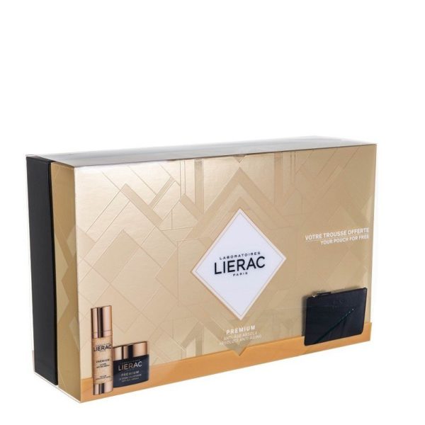 Face Care Lierac – Premium Voluptueuse Cream 50ml and GIFT Premium The Cure Absolute Anti-Aging 30ml and Rue Des Fleurs-Monaco Leather Wallet
