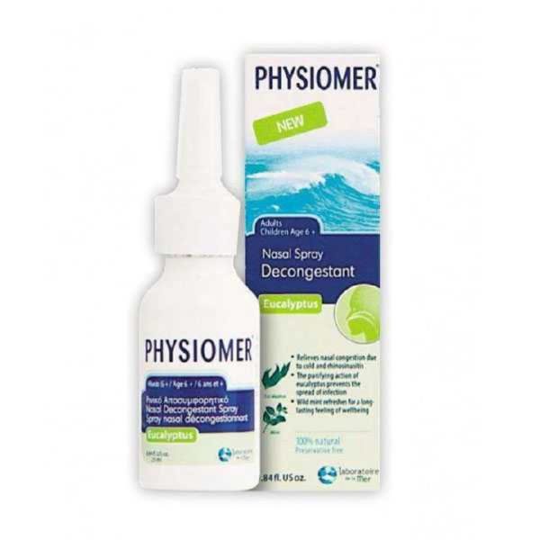 Υγεία-φαρμακείο Physiomer – Spray Υπέρτονο Ευκάλυπτος Ρινικό Αποσυμφορητικό με Εκχυλίσματα Ευκαλύπτου και Άγριας Μέντας για Παιδιά Ηλικίας 6+ Χρονών 20ml