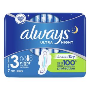 Sanitary Narkins - Tampons Always – Ultra Night Size 3 7pcs