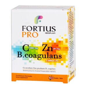 Βιταμίνες Geoplan – Fortius Pro Probiotics Συμπληρώματα Διατρφής με Βιταμίνη C και Ψευδάργυρος 60 Δισκία