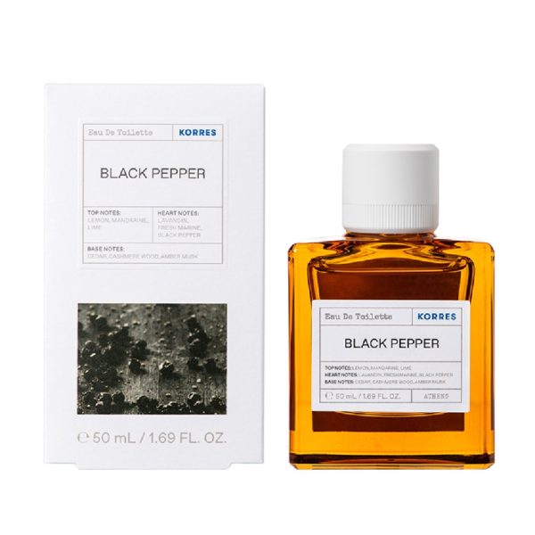 Deodorants-man Korres – Black Pepper Eau De Toilette Men’s Prefume 50ml