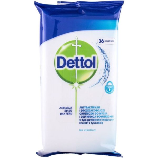 => STOP COVID-19 Dettol – Cleansing Surface Wipes Απολυμαντικό 36 μαντηλάκια 1τμχ Covid-19