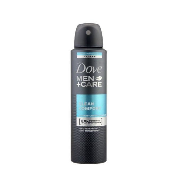 Αποσμητικά-Άνδρας Dove – Spray Men + Care Clean Comfort Αποσμιτηκό Σπρέι 48ωρη Προστασία 150ml