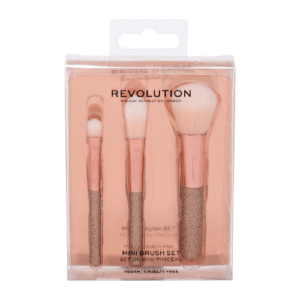 Γυναίκα Revolution – Promo Set Mini Powder Brush Βουρτσάκι πούδρας, Mini Eye Shadow Brush Βουρτσάκι Σκιάς και Mini Foundation Brush Βουρτσάκι Βάσης 1τμχ
