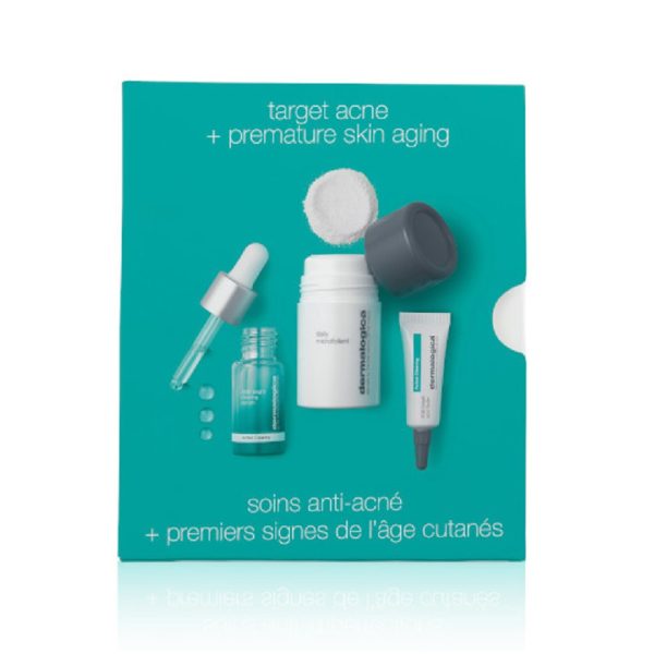 Antiageing - Firming Dermalogica – Promo Target Breakouts + Premature Skin Aging Daily Microfoliant 13g and AGE Bright Spot Fader 6.0ml and AGE Bright Clearing Serum 10ml christmas pack