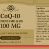 Αντιμετώπιση Solgar – Coenzyme Q-10 30mg Συμβάλλει στην ενδυνάμωση του καρδιαγγειακού συστήματος 90 tabs Veg.Caps. Solgar Product's 30€