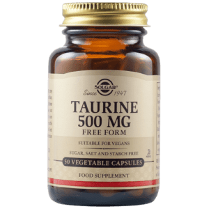 Αμινοξέα Solgar – Taurine 500mg Ταυρίνη για Εγκέφαλο Καρδιά και Οφθαλμούς 50 tabs Solgar Product's 30€
