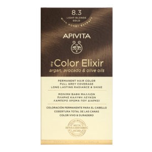 Βαφές Μαλλιών Apivita – My Color Elixir Hair Dye 8.3 Ξανθό Ανοιχτό Μέλι 1τμχ Color Elixir