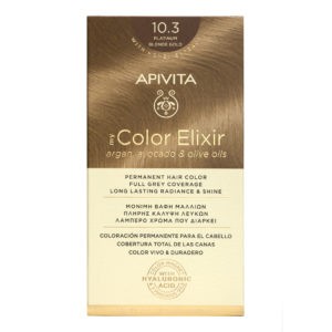 Hair Care Apivita – My Color Elixir Hair Dye 10.3 Platinum Blonde Gold 1pcs Color Elixir