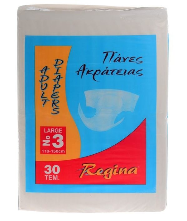Slip-On Diapers - Day Regina – Adult Diapers, Number 3, Size Large 30pcs