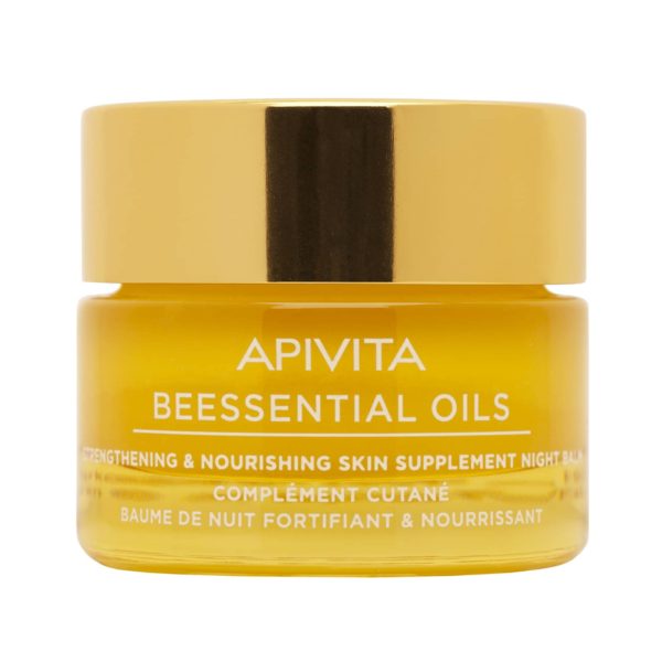 Face Care Apivita – Beessential Oils Strengthening and Nourishing Skin Supplement Night Balm 15ml Beessential