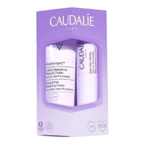 Σετ & Ειδικές Προσφορές Caudalie – Promo Hand and Nail Cream Θρεπτική Κρέμα Χεριών 30ml και Lip Conditioner για Προστασία των Χειλιών 4.5g christmas pack