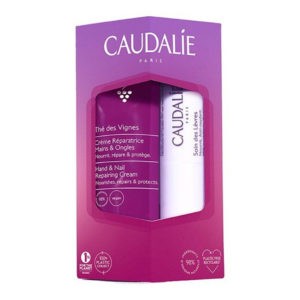 Προσφορές Caudalie – Promo The des Vignes Hand and Nail Kρέμα Χεριών 30ml και Lip Conditioner Ενυδάτωση Χειλιών 4.5gr christmas pack