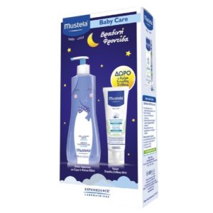 Sets & Special Offers Mustela – Promo Baby Night Care: Gentle Cleansing Gel Hair and Body 500ml and Soothing Chest Rub 40ml Mustela - Gentle Cleansing Gel with Mild Foaming 100ml or Hydra Bébé Body Lotion 100ml