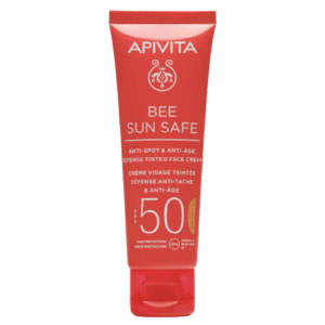 Άνοιξη Apivita – Bee Sun Safe Κρέμα Προσώπου Κατά των Πανάδων και των Ρυτίδων, Βελούδινης Υφής, με Θαλάσσια Φύκη και Πρόπολη SPF50 50ml