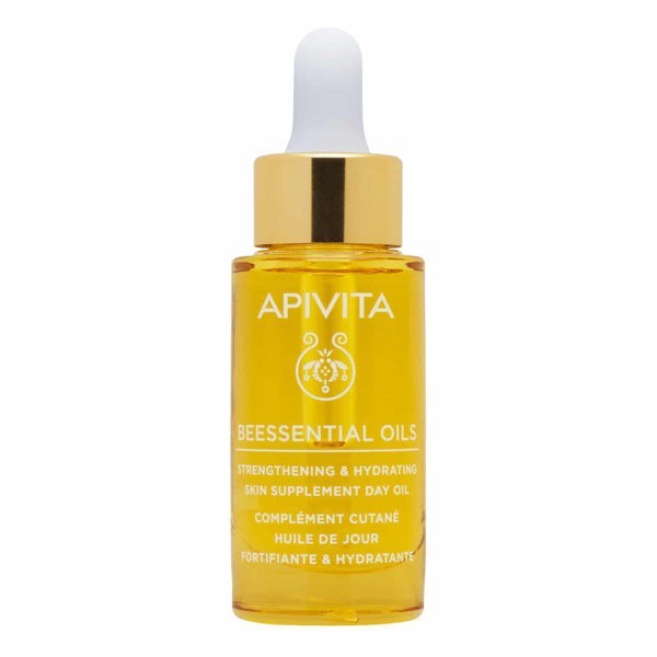 Περιποίηση Προσώπου Apivita – Beessential Oils Έλαιο Προσώπου Ημέρας για Ενυδάτωση και Ενδυνάμωση της Επιδερμίδας 15ml Beessential