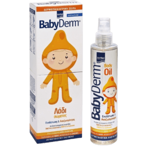 Ενυδάτωση - Baby Oil Intermed – Babyderm Body Oil Ενυδατικό Λάδι Σώματος για Βαθιά Ενυδάτωση και Προστασία του Δέρματος 200ml Intermed - Babyderm