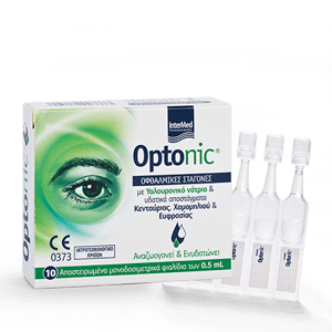 Οφθαλμικές Σταγόνες-Ph Intermed – Optonic Οφθαλμικές Σταγόνες με Υαλουρονικό Οξύ για Ενυδάτωση και Αναζωογόνηση 10×0.5ml