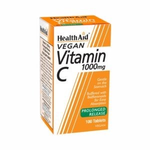 Βιταμίνες Health Aid – Βιταμίνη C Ενίσχυση Ανοσοποιητικού Συμπλήρωμα Διατροφής Prolonged Release 1000mg 100tabs
