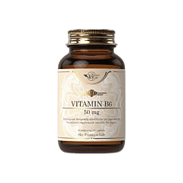Βιταμίνες Sky Premium Life – Vitamin B6 50mg Συμπλήρωμα Διατροφής με Βιταμίνη Β6 60caps