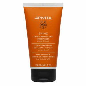 Μαλακτικό (Conditioner) Apivita – Shine & Revitalizing Conditioner Κρέμα Μαλλιών Λάμψης & Αναζωογόνησης με Πορτοκάλι & Μέλι 150ml APIVITA HOLISTIC HAIR CARE
