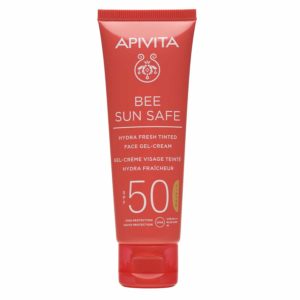 4Εποχές Apivita – Bee Sun Safe Hydra Fresh Ενυδατική Κρέμα-Gel Προσώπου με Χρώμα SPF50 50ml APIVITA - Bee Sun Safe