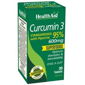 Βότανα Health Aid – Curcumin 3 600mg Αντιοξειδωτικό 30tabs