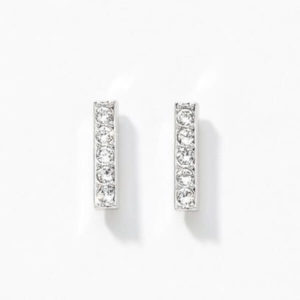 jewels Medisei – Dalee Jewels Earrings Crystals Bars Rhodium Plat 1pcs