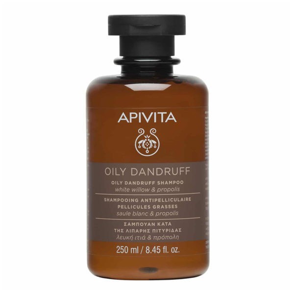 Shampoo Apivita – Oily Dandruff Shampoo with White Willow & Propolis 250ml APIVITA HOLISTIC HAIR CARE