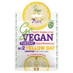 Περιποίηση Προσώπου 7Days – Go Vegan Face Mask Yellow Day For A Fabulous Morning Μάσκα για Ενυδατωση & Λάμψη 25gr