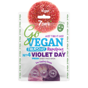 Περιποίηση Προσώπου 7Days – Go Vegan Face Mask Violet Day For Feeling Fresh Μάσκα που Αναζωογονεί και Αποκαθιστά την Eλαστικότητα του Δέρματος 25gr