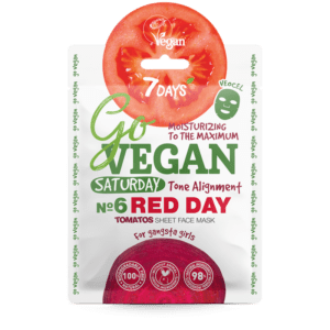 Περιποίηση Προσώπου 7Days – Go Vegan Face Mask Red Day For Gangsta Girl Μάσκα Ενυδάτωσης Εξισορροπεί Ατέλειες Επαναφέρει Ελαστικότητα και Δίνει Λάμψη 25gr