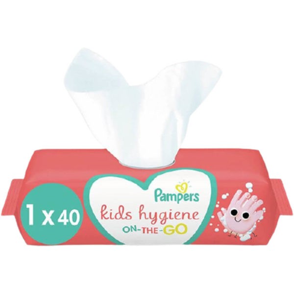 Baby Care Pampers – Kids Hygiene On-The-Go Baby Wet Wipes 40pcs