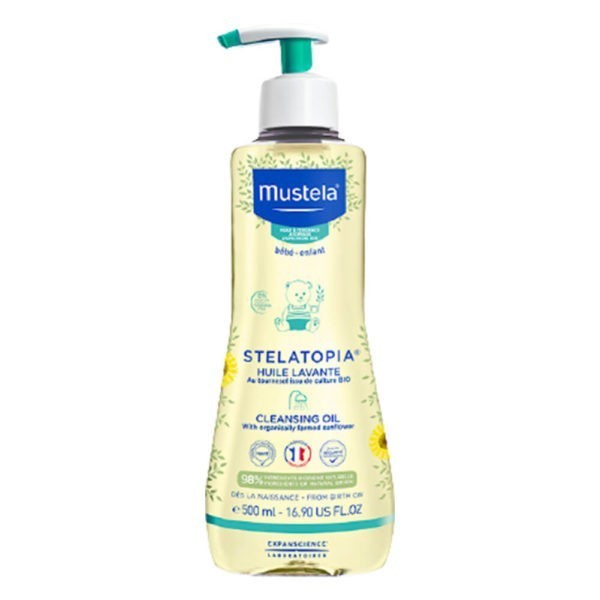 Hydration - Baby Oil Mustela – Stelatopia Cleansing Oil with Organically Farmed Sunflower 500ml Mustela - Gentle Cleansing Gel with Mild Foaming 100ml or Hydra Bébé Body Lotion 100ml