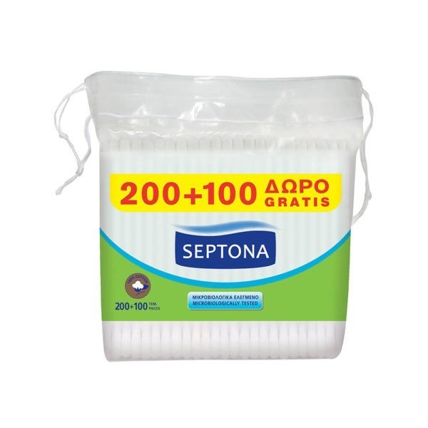 Various Consumables-ph Septona – Cotton Swabs Bag 300pcs (200 + 100 Gift)